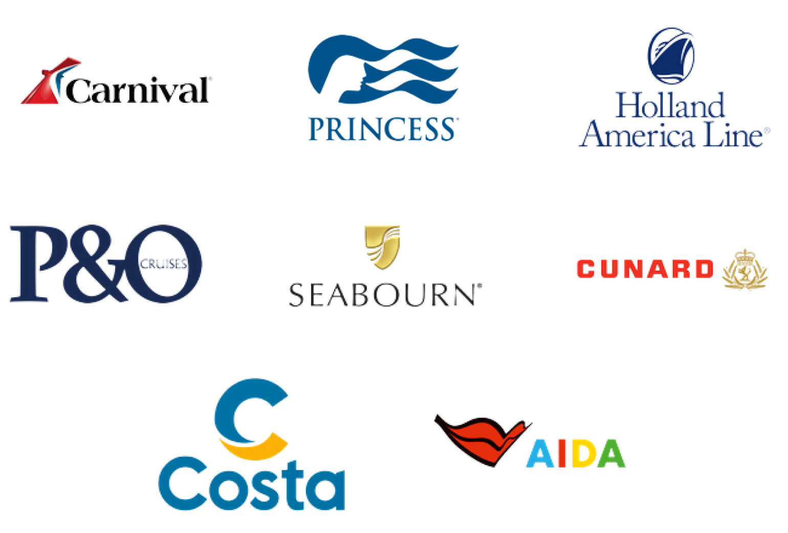 Carnival Corporation brand logos